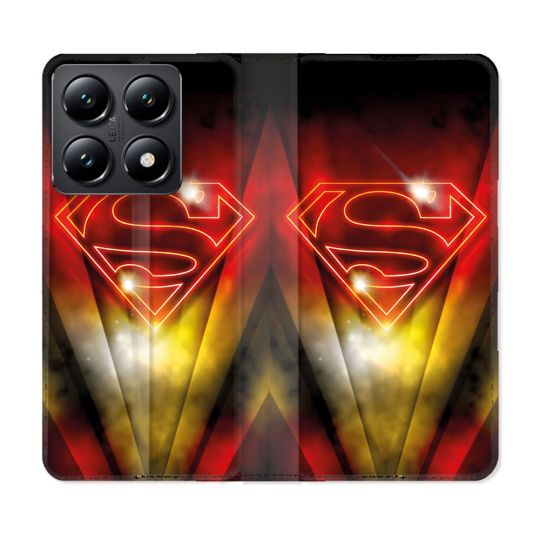 Housse Cuir Portefeuille Pour Xiaomi 14T Superman Logo