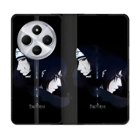 Housse Cuir Portefeuille Pour Xiaomi Redmi 14C 4G Manga Naruto Sasuke Itachi