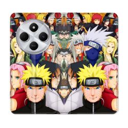 Housse Cuir Portefeuille Pour Xiaomi Redmi 14C 4G Manga Naruto Team