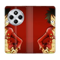 Housse Cuir Portefeuille Pour Xiaomi Redmi 14C 4G Manga One Piece Luffy