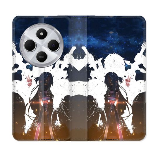 Housse Cuir Portefeuille Pour Xiaomi Redmi 14C 4G Manga SAO sword Art Online Asuna
