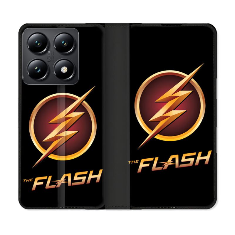 Housse Cuir Portefeuille Pour Xiaomi 14T The Flash Logo