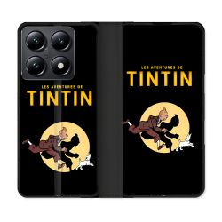 Housse Cuir Portefeuille Pour Xiaomi 14T Tintin Affiche