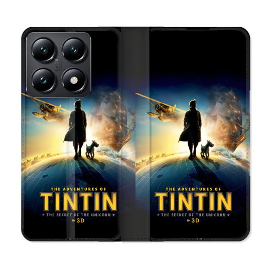 Housse Cuir Portefeuille Pour Xiaomi 14T Tintin Classique