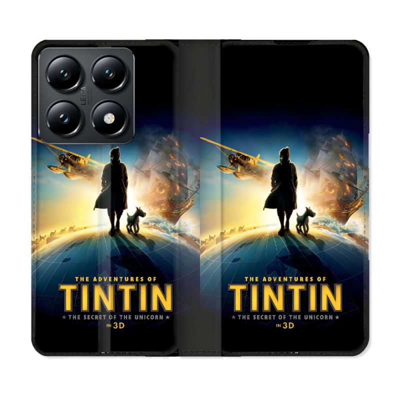 Housse Cuir Portefeuille Pour Xiaomi 14T Tintin Classique