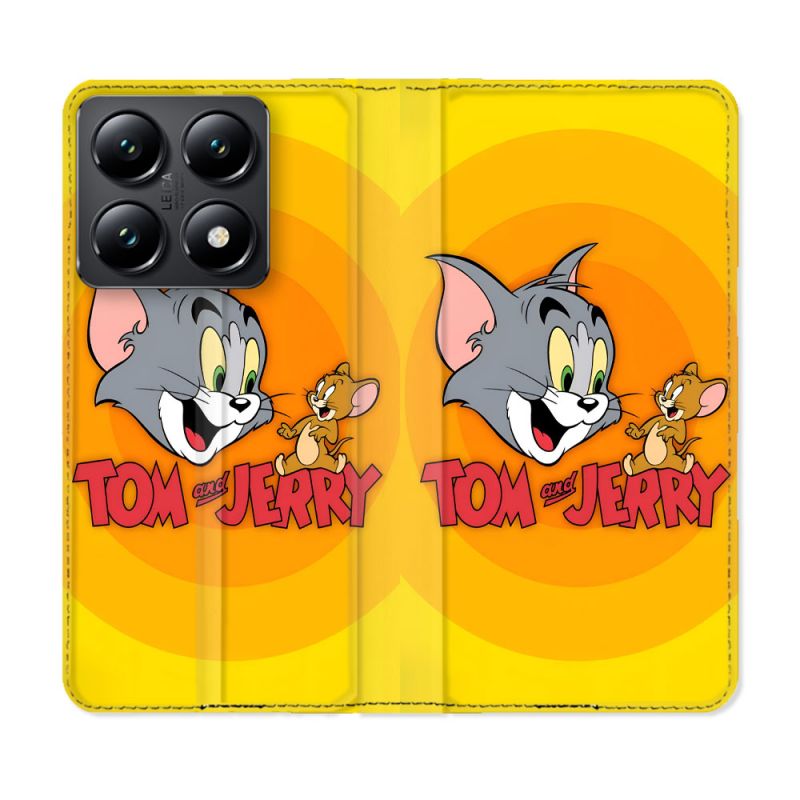 Housse Cuir Portefeuille Pour Xiaomi 14T Tom Jerry