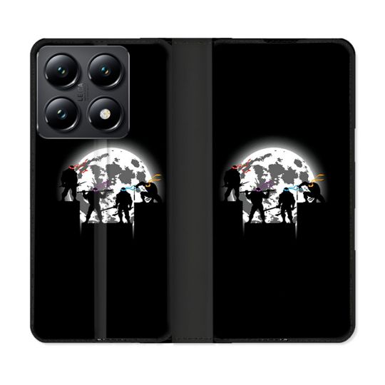 Housse Cuir Portefeuille Pour Xiaomi 14T Tortue Ninja Ombre