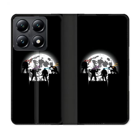 Housse Cuir Portefeuille Pour Xiaomi 14T Tortue Ninja Ombre