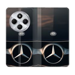 Housse Cuir Portefeuille Pour Xiaomi Redmi 14C 4G Mercedes Calendre