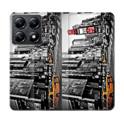 Housse Cuir Portefeuille Pour Xiaomi 14T Voyage Amerique USA New York Taxi