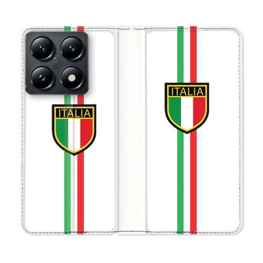 Housse Cuir Portefeuille Pour Xiaomi 14T Voyage Italie 3 Blanc