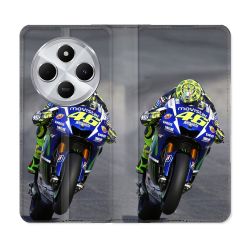 Housse Cuir Portefeuille Pour Xiaomi Redmi 14C 4G Moto Course GP Wheeling 46