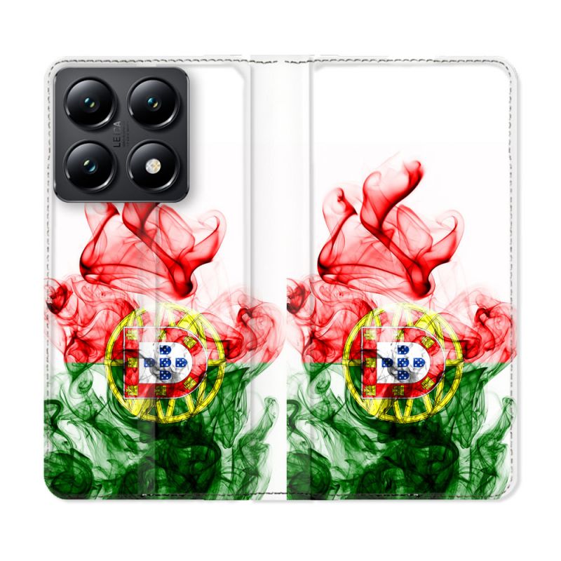 Housse Cuir Portefeuille Pour Xiaomi 14T Voyage Portugal Flamme