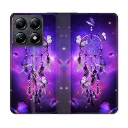 Housse Cuir Portefeuille Pour Xiaomi 14T Zen Attrape Reve Papillon