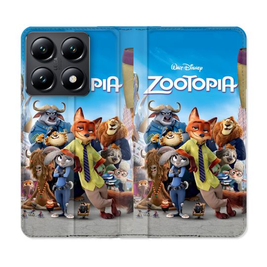 Housse Cuir Portefeuille Pour Xiaomi 14T Zootopia