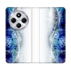 Housse Cuir Portefeuille Pour Xiaomi Redmi 14C 4G Musique Partition Vague