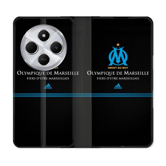 Housse Cuir Portefeuille Pour Xiaomi Redmi 14C 4G Olympique Marseille OM Fier etre Marseillais