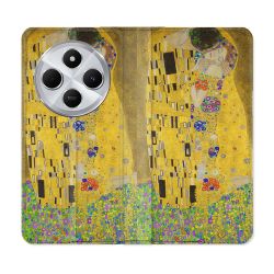Housse Cuir Portefeuille Pour Xiaomi Redmi 14C 4G Peinture Le Baiser