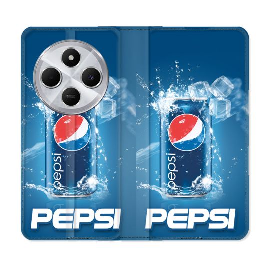 Housse Cuir Portefeuille Pour Xiaomi Redmi 14C 4G Pepsi