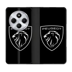 Housse Cuir Portefeuille Pour Xiaomi Redmi 14C 4G Peugeot