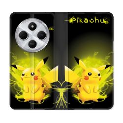 Housse Cuir Portefeuille Pour Xiaomi Redmi 14C 4G Pokemon Pikachu Eclair