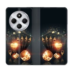 Housse Cuir Portefeuille Pour Xiaomi Redmi 14C 4G Poker Des
