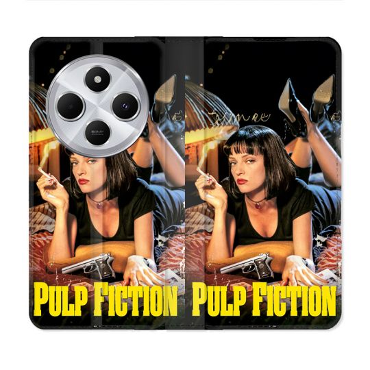 Housse Cuir Portefeuille Pour Xiaomi Redmi 14C 4G Pulp Fiction Affiche