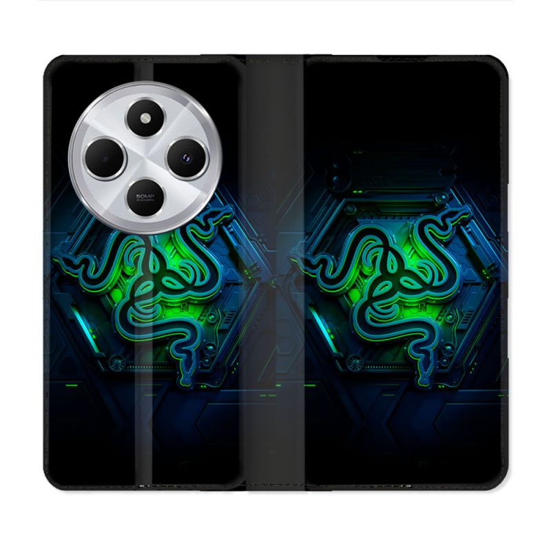 Housse Cuir Portefeuille Pour Xiaomi Redmi 14C 4G Razer