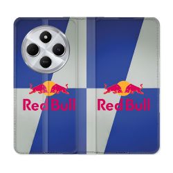 Housse Cuir Portefeuille Pour Xiaomi Redmi 14C 4G Red Bull Classique