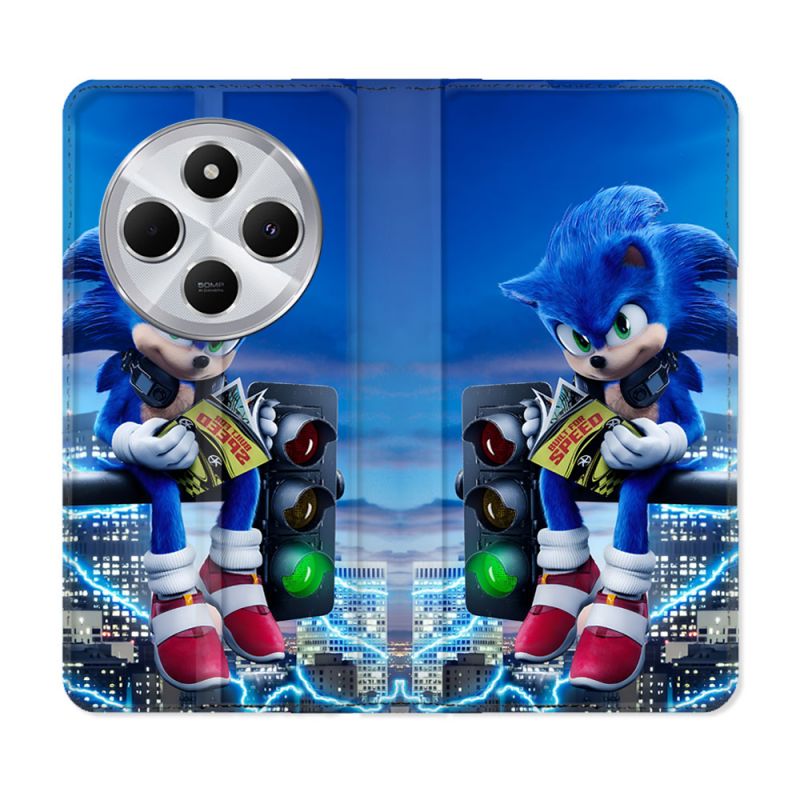 Housse Cuir Portefeuille Pour Xiaomi Redmi 14C 4G Sonic