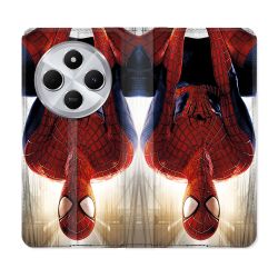 Housse Cuir Portefeuille Pour Xiaomi Redmi 14C 4G Spiderman Invers