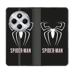 Housse Cuir Portefeuille Pour Xiaomi Redmi 14C 4G Spiderman Logo