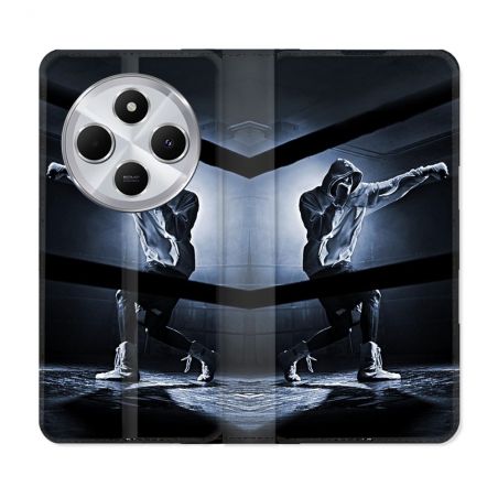 Housse Cuir Portefeuille Pour Xiaomi Redmi 14C 4G Sport Boxe Poing