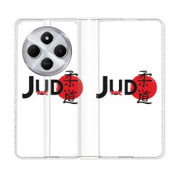 Housse Cuir Portefeuille Pour Xiaomi Redmi 14C 4G Sport Judo Logo