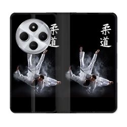 Housse Cuir Portefeuille Pour Xiaomi Redmi 14C 4G Sport Judo Noir