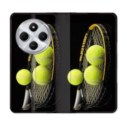 Housse Cuir Portefeuille Pour Xiaomi Redmi 14C 4G Sport Tennis Balls