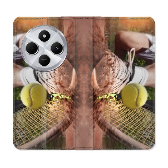 Housse Cuir Portefeuille Pour Xiaomi Redmi 14C 4G Sport Tennis Glissade