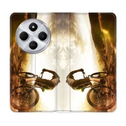 Housse Cuir Portefeuille Pour Xiaomi Redmi 14C 4G Sport VTT Soleil