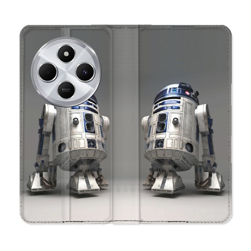 Housse Cuir Portefeuille Pour Xiaomi Redmi 14C 4G Star Wars - R2D2