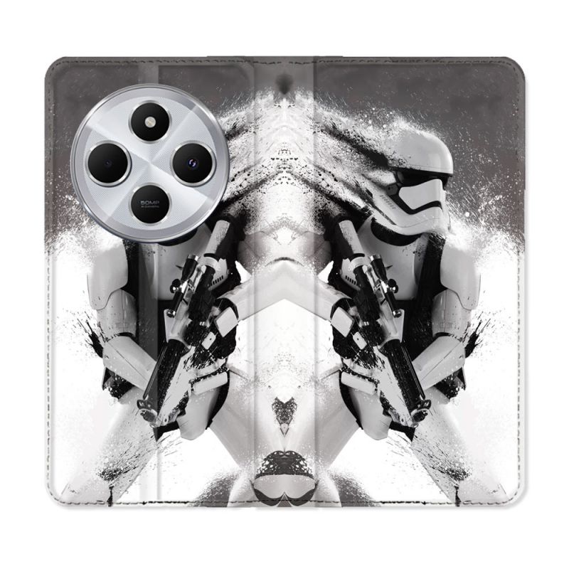 Housse Cuir Portefeuille Pour Xiaomi Redmi 14C 4G Star Wars - Trooper