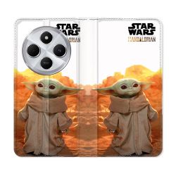 Housse Cuir Portefeuille Pour Xiaomi Redmi 14C 4G Star Wars - Yoda bebe soleil
