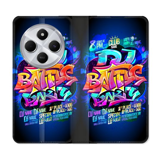 Housse Cuir Portefeuille Pour Xiaomi Redmi 14C 4G Street Art Rap