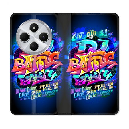 Housse Cuir Portefeuille Pour Xiaomi Redmi 14C 4G Street Art Rap