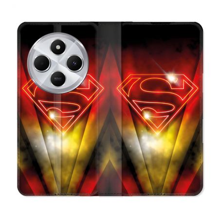 Housse Cuir Portefeuille Pour Xiaomi Redmi 14C 4G Superman Logo