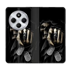 Housse Cuir Portefeuille Pour Xiaomi Redmi 14C 4G Tete de Mort Your Next