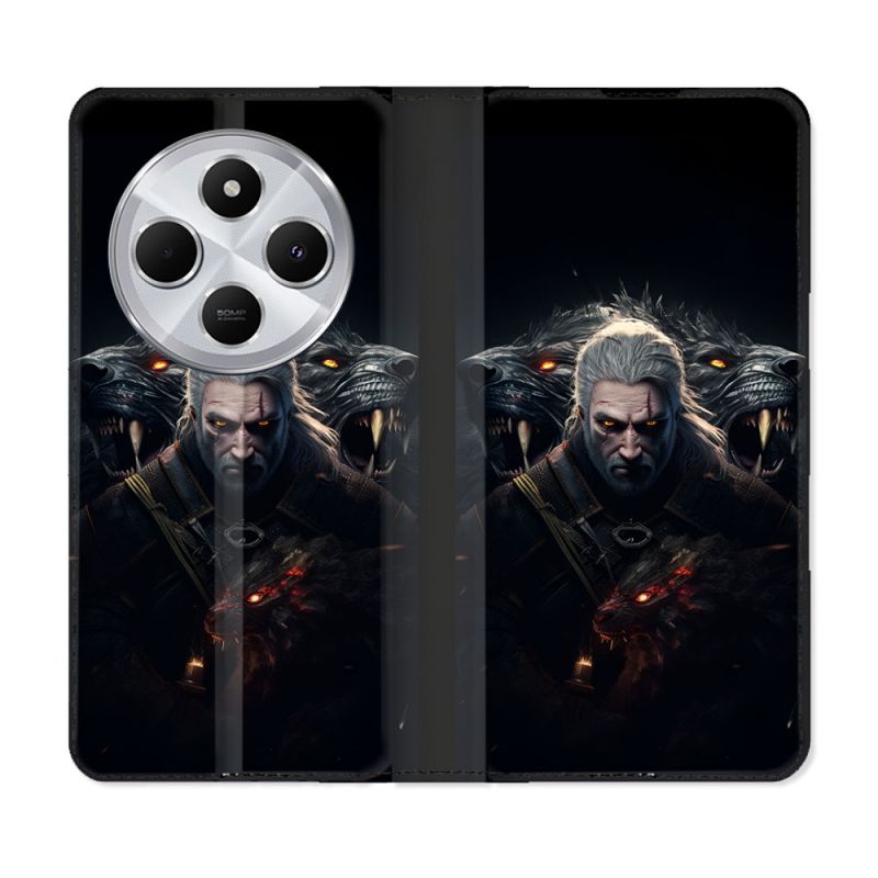 Housse Cuir Portefeuille Pour Xiaomi Redmi 14C 4G The Witcher