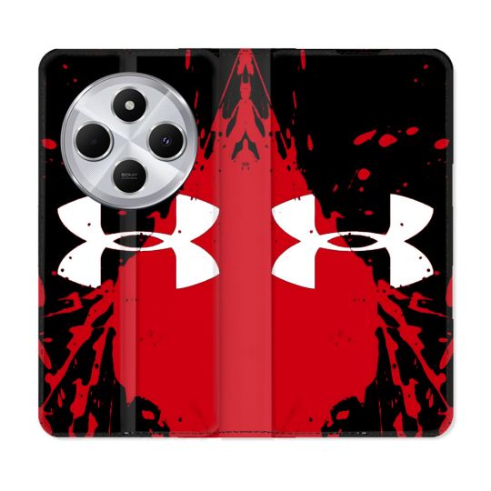 Housse Cuir Portefeuille Pour Xiaomi Redmi 14C 4G Under Armour