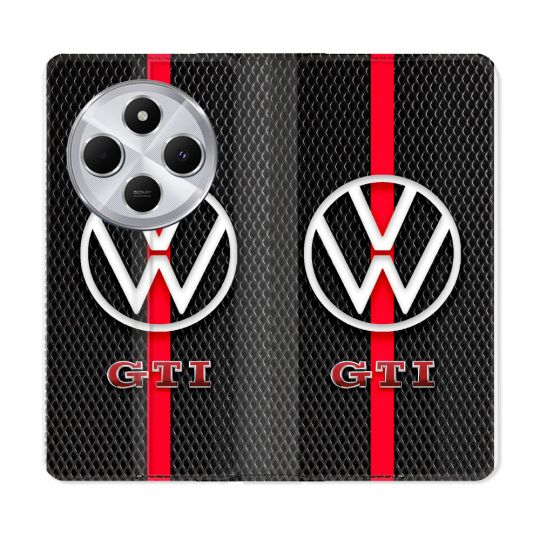 Housse Cuir Portefeuille Pour Xiaomi Redmi 14C 4G Volkwagen Line