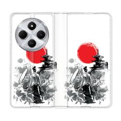Housse Cuir Portefeuille Pour Xiaomi Redmi 14C 4G Voyage Japon Femme
