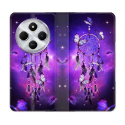 Housse Cuir Portefeuille Pour Xiaomi Redmi 14C 4G Zen Attrape Reve Papillon